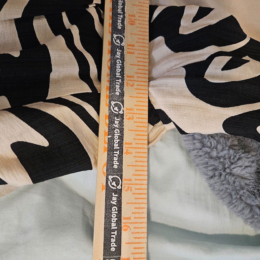 NWOT By Together Anthropologie Maxi Dress Small Abstract Print‎ Black Beige - Picture 13 of 14